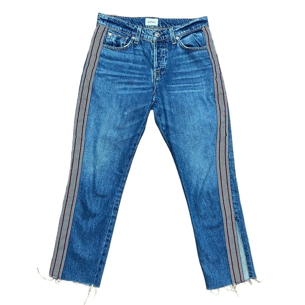 Hudson Jeans Riley Luxe Crop W/Raw Hem Size 25